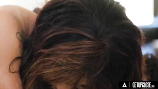 UP CLOSE - Big-Titted Submissive Babe Gets Dominated By EXTRA HUNG Stud! HARD ROUGH POUNDING