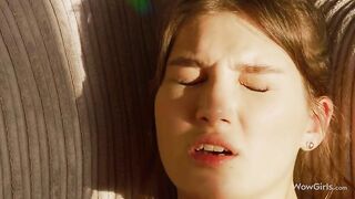 WOWGIRLS Sweet Ukrainian model Ellie Luna masturbating in this amazing solo video