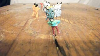 Giantess Crushes Tiny Men with Her Big Ass