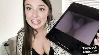SPH solo babe humiliates small dicks