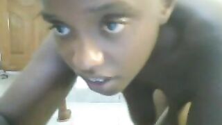 African Big Booty Dildo Asshole