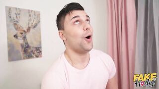 Fake Hostel - Cock Stuck In A Vacuum Cleaner with help from 18 yo natural college horny teen Rika