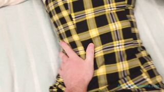 I caught my red-haired girl and tickled her hard so that she would spin on my dick more.