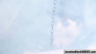 JASMINE BLACK VIDEOS - Sex Swing Reverse Cowgirl Big Naturals