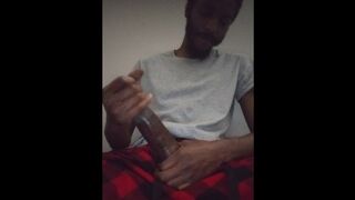 Happy New Year's • Big Black Dick Squat & 2 Hand Stroking Cumshot