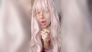 alt girl smoking cigarettes and tease you