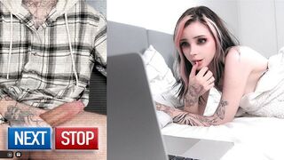 Bumped into her stepbrother in a video chat room and cum on him (Episode 1) - pinkloving ????