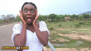 Smoking Hot African Girlfriend Public Blowjob Makes Interracial Sex Even Better When Taking My Big Dick In Her Tight Pussy