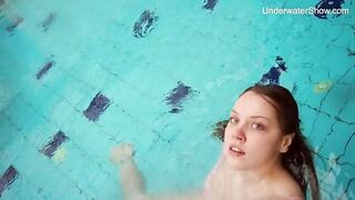 Perfect titties and ass teen swimming naked