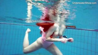 Perfect titties and ass teen swimming naked