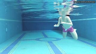 Public rented swimming pool for you guys with Lady Dee